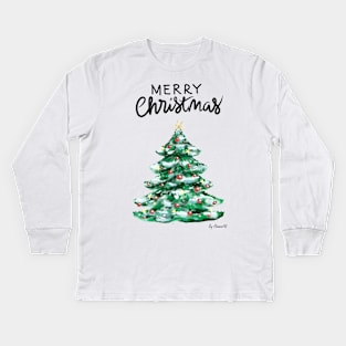 Santa is coming Kids Long Sleeve T-Shirt